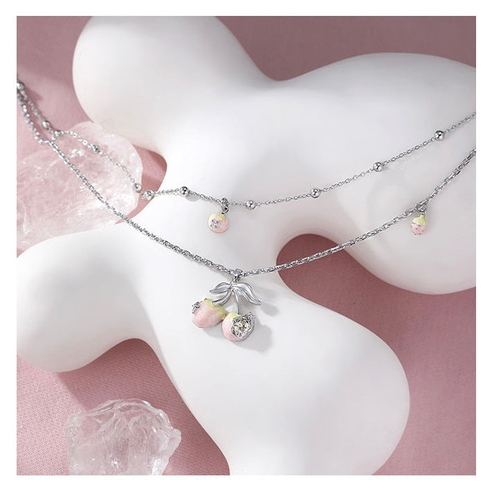 Cherry Blush Layered Necklace