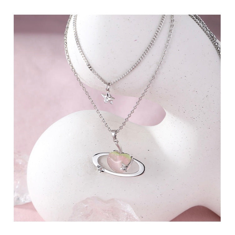Apple Orbit Layered Necklace