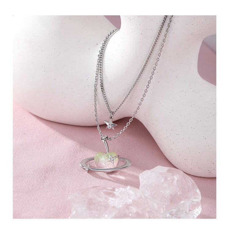 Apple Orbit Layered Necklace