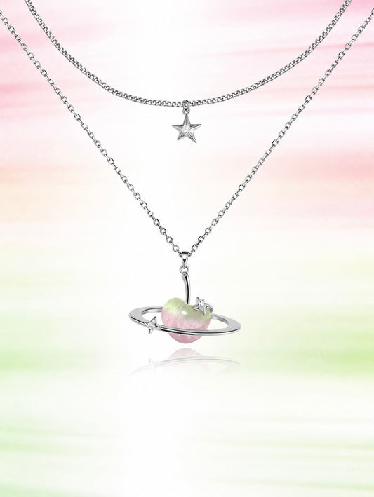 Apple Orbit Layered Necklace