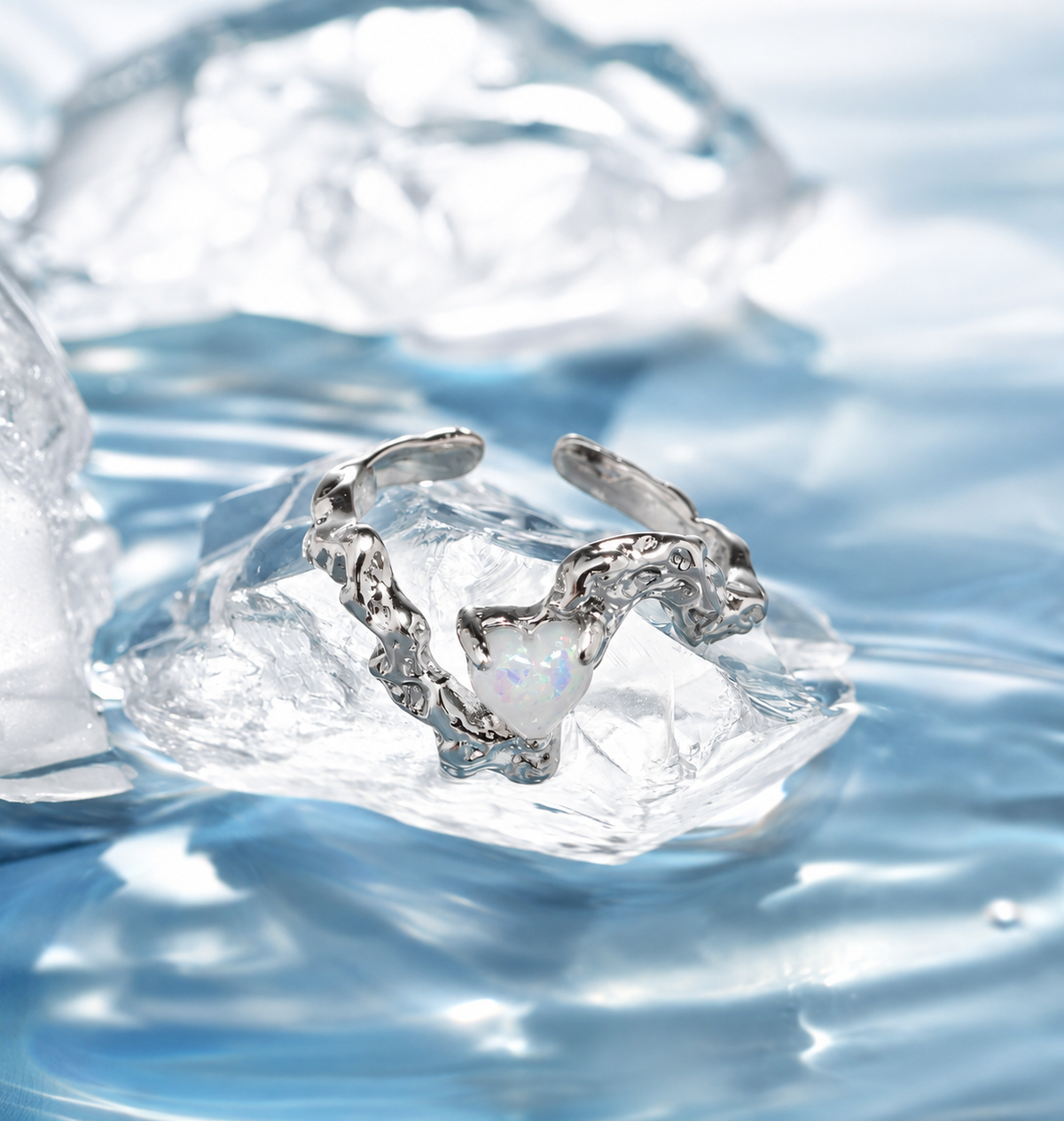 Dreamborne Opal Heart Rings