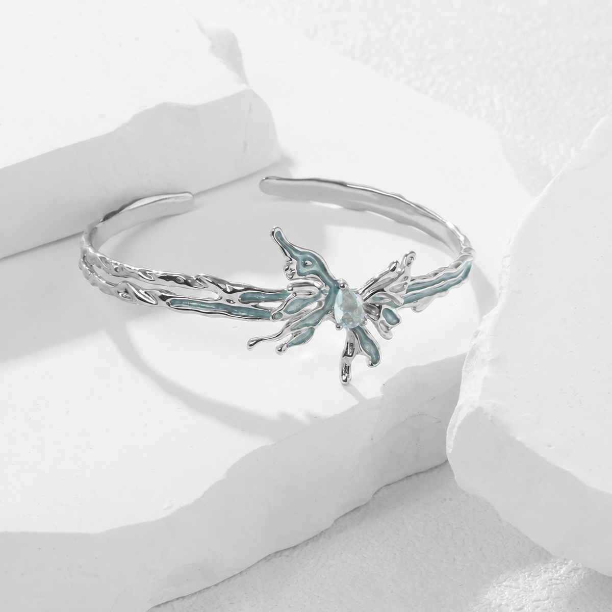 Glacier Butterfly Bangle