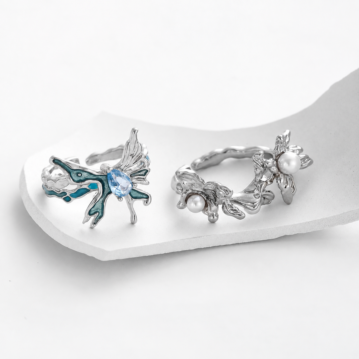 Glacier Butterfly Ring