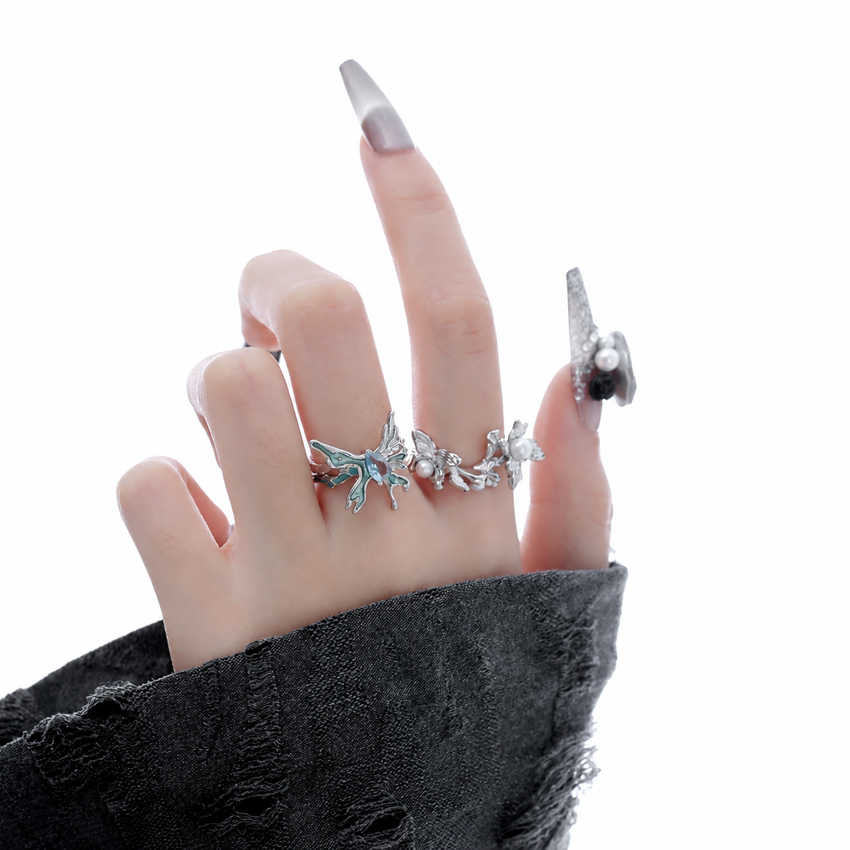Glacier Butterfly Ring