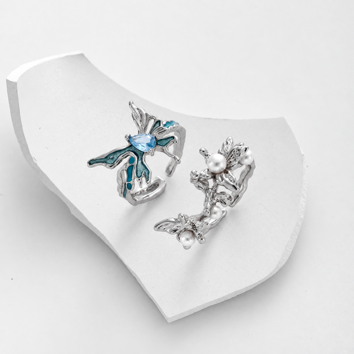 Glacier Butterfly Ring
