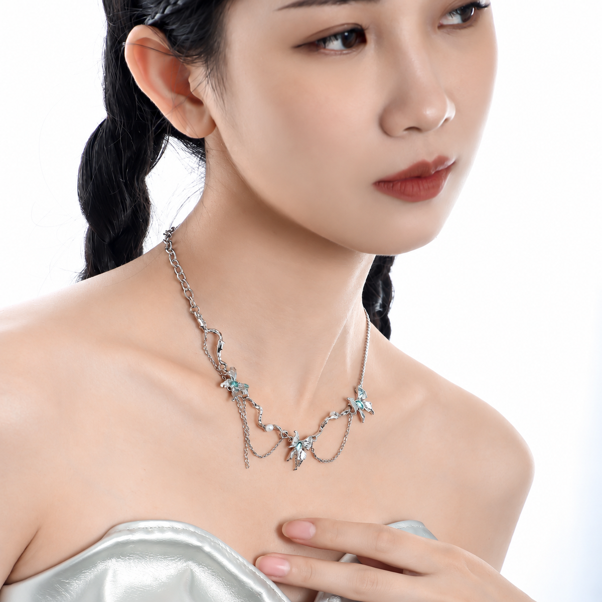 Glacier Butterfly Necklace