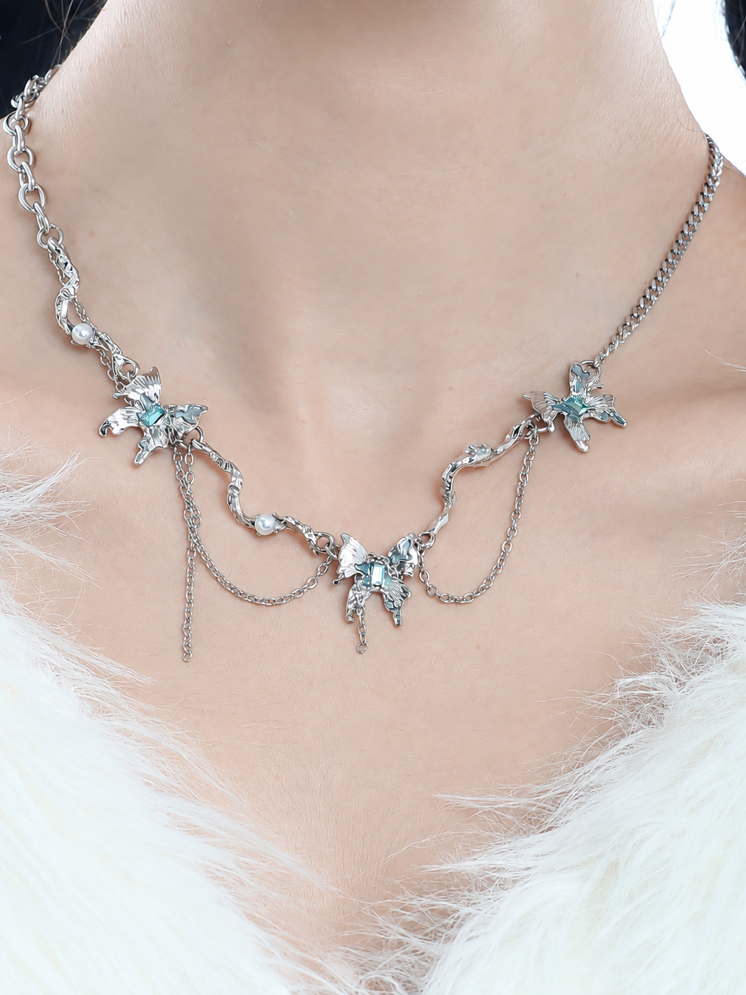 Glacier Butterfly Necklace