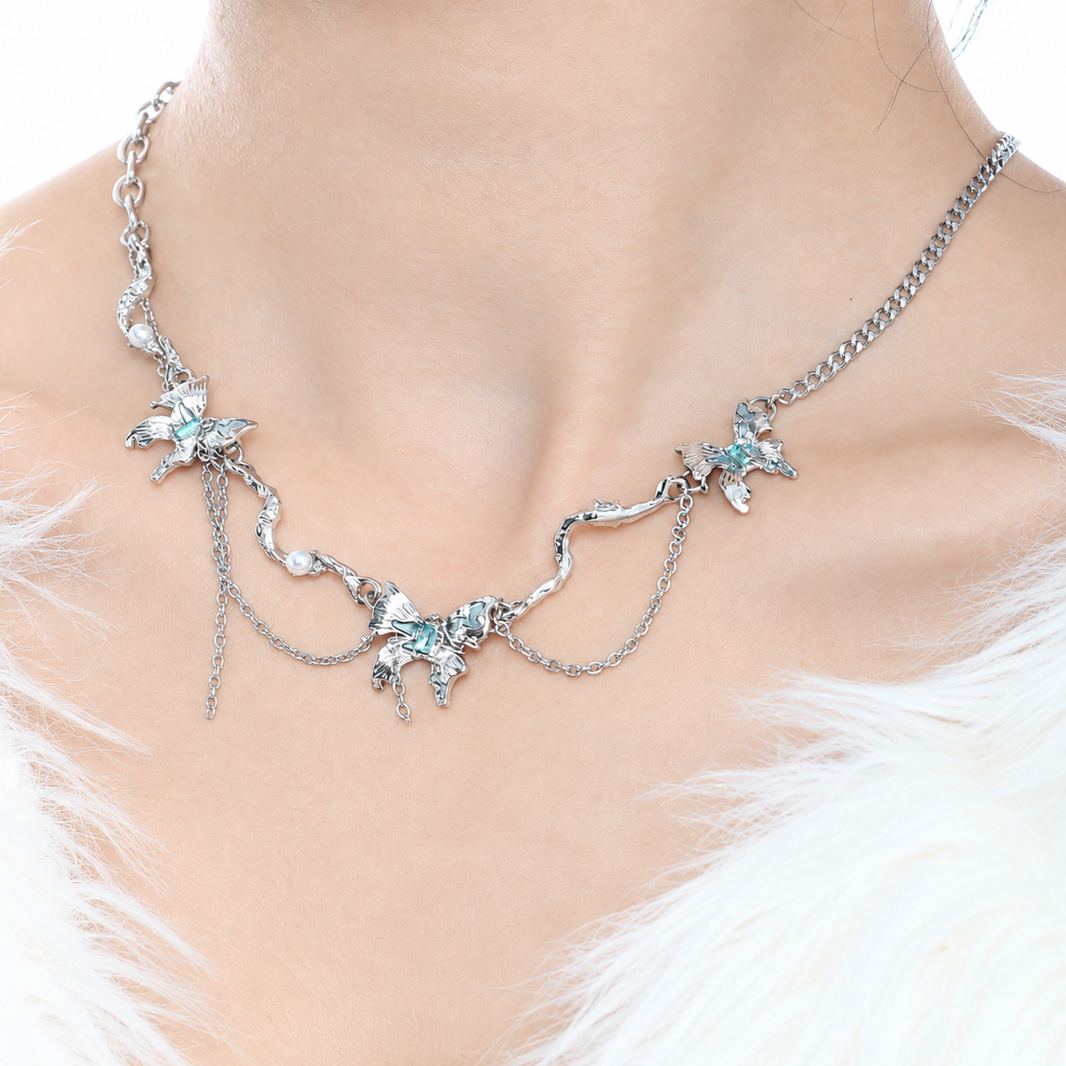 Glacier Butterfly Necklace