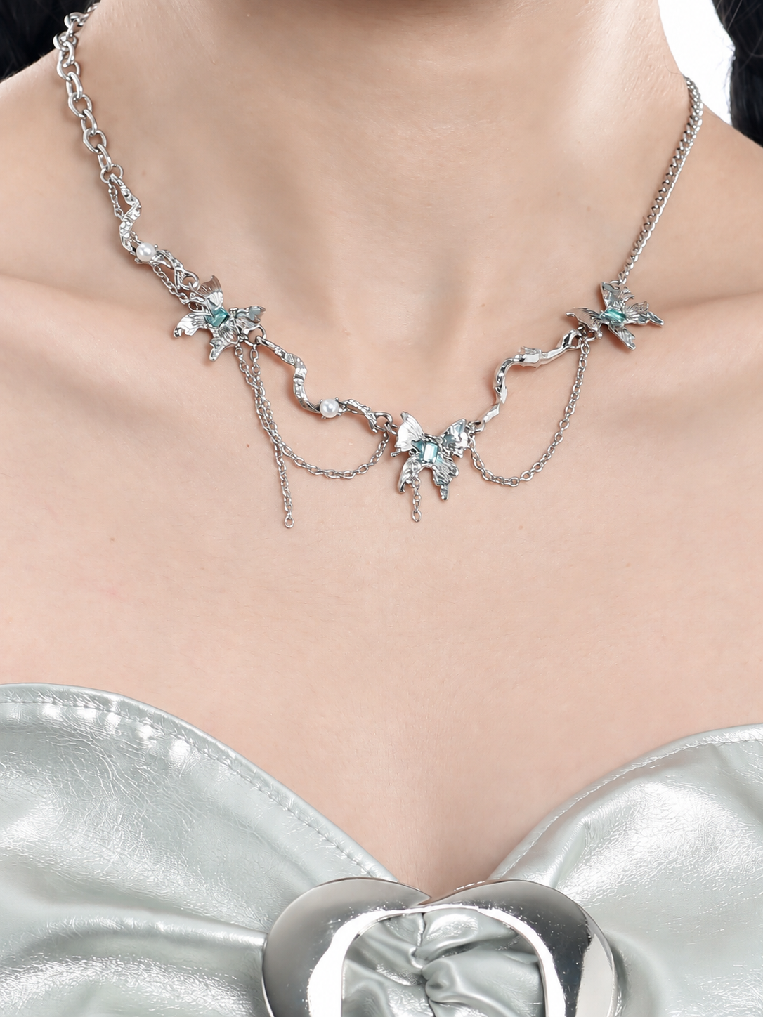 Glacier Butterfly Necklace