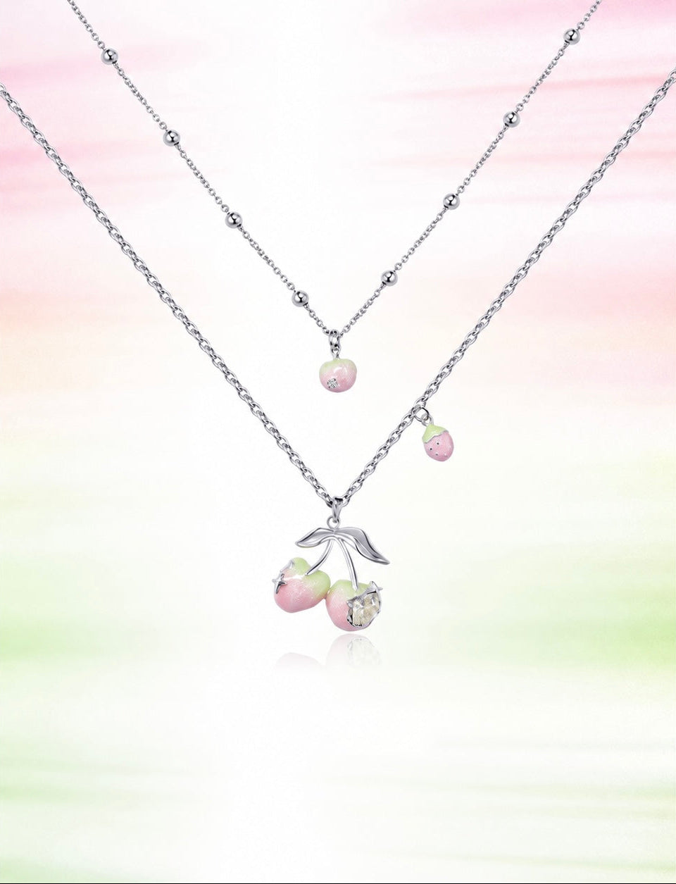 Cherry Blush Layered Necklace