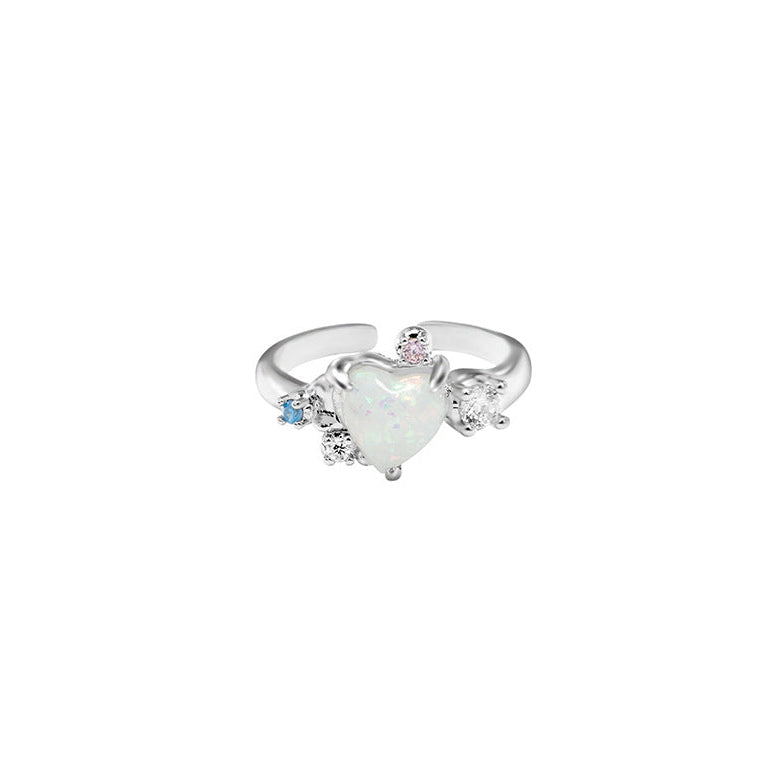 Dreamborne Opal Heart Rings