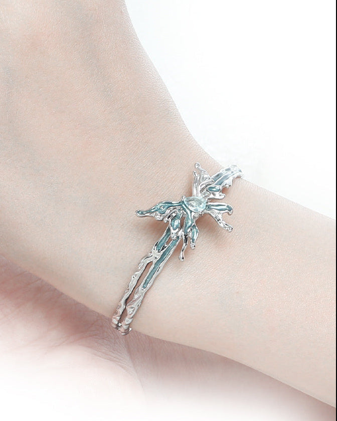 Glacier Butterfly Bangle