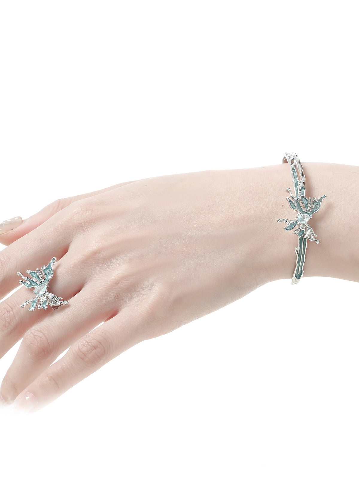 Glacier Butterfly Bangle