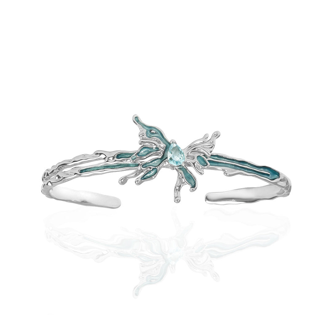 Glacier Butterfly Bangle