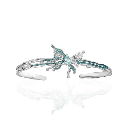 Glacier Butterfly Bangle