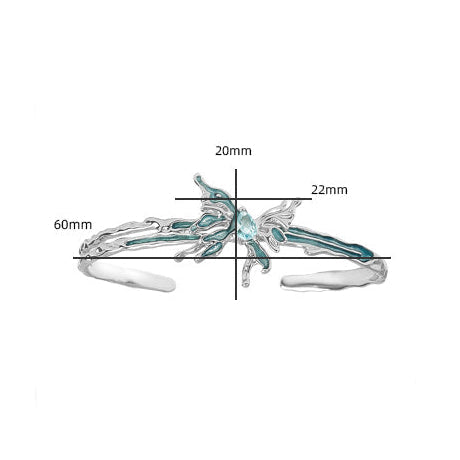 Glacier Butterfly Bangle
