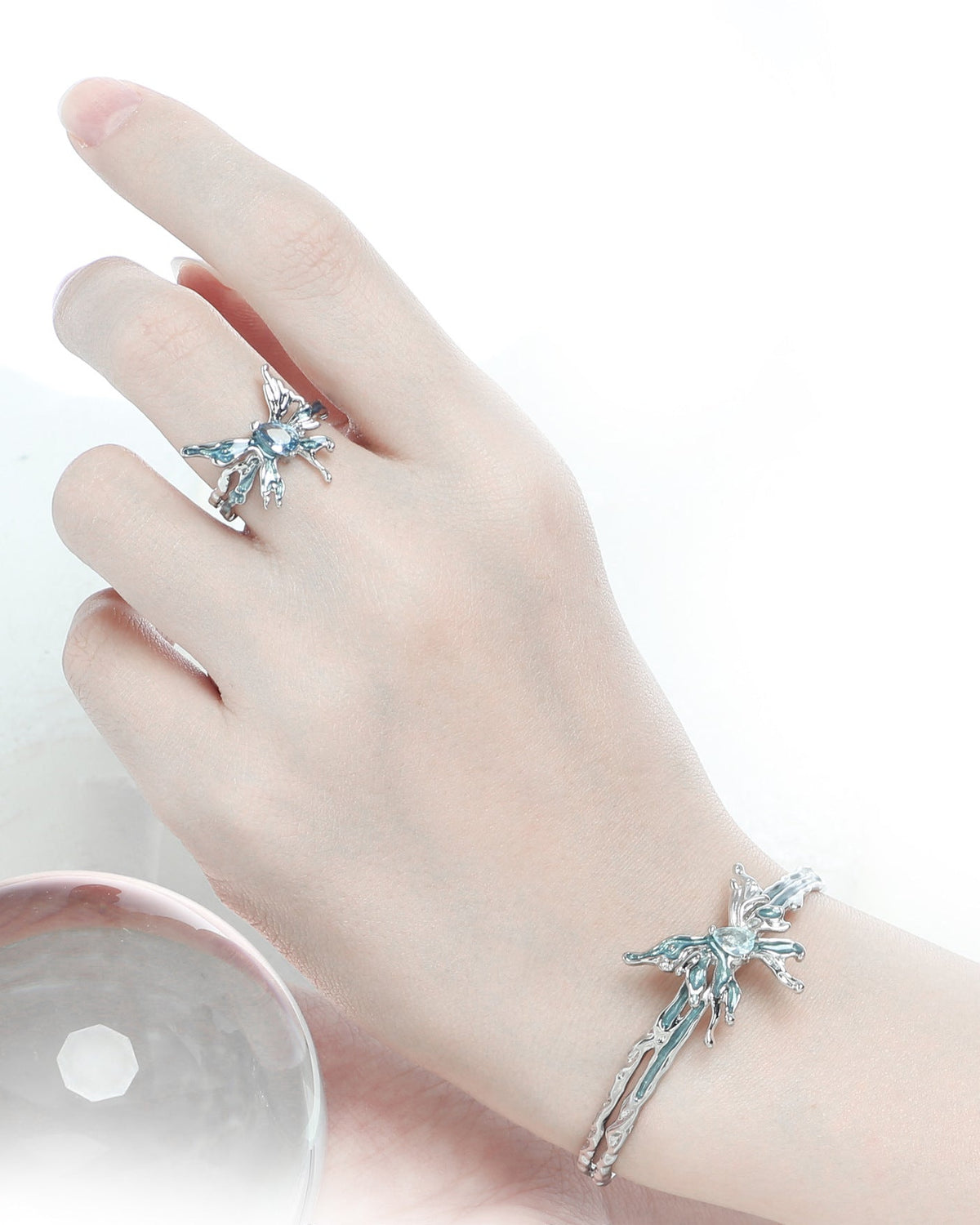 Glacier Butterfly Ring
