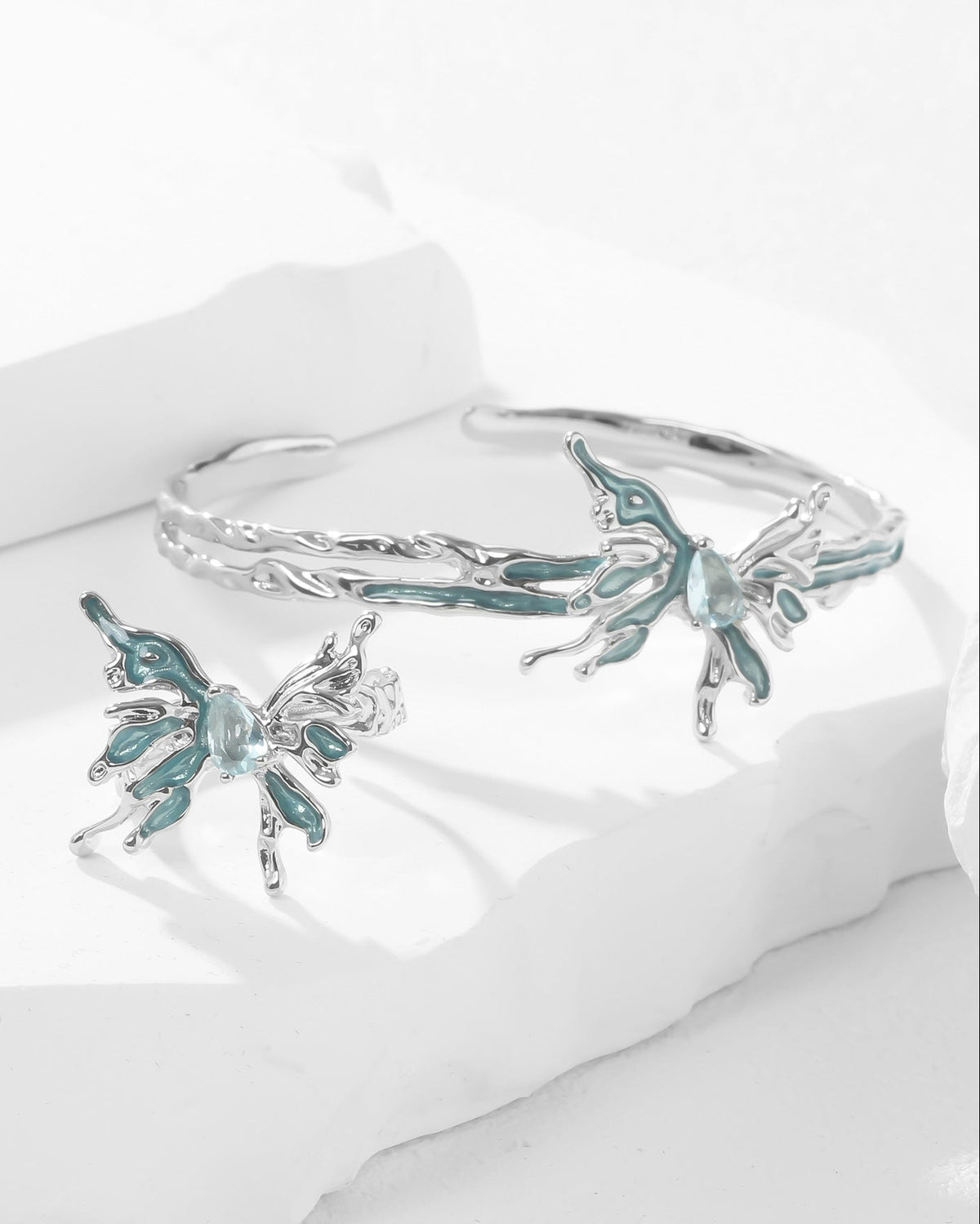 Glacier Butterfly Ring