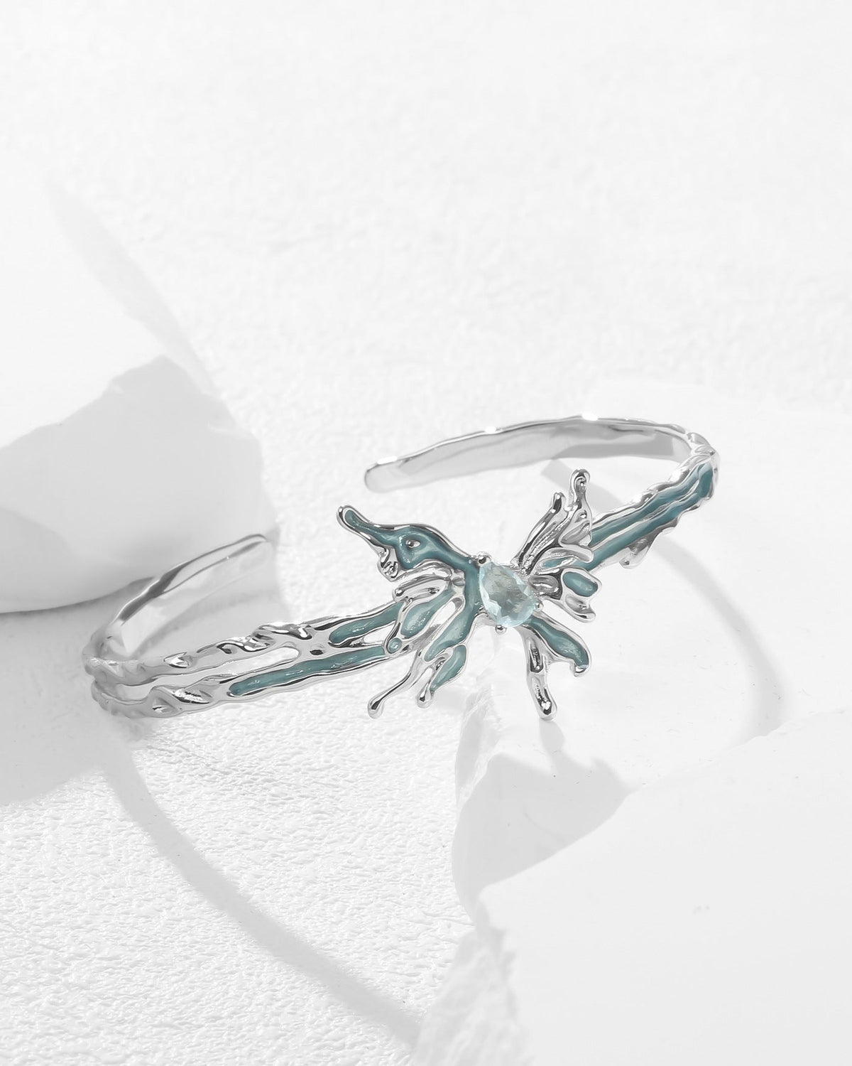 Glacier Butterfly Bangle
