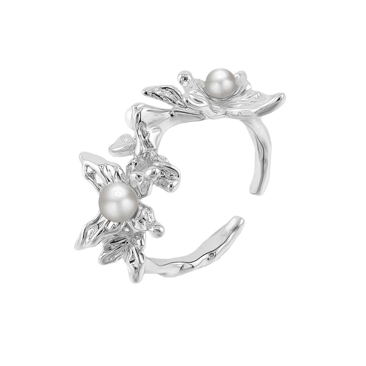 Pearl Core Butterfly Ring