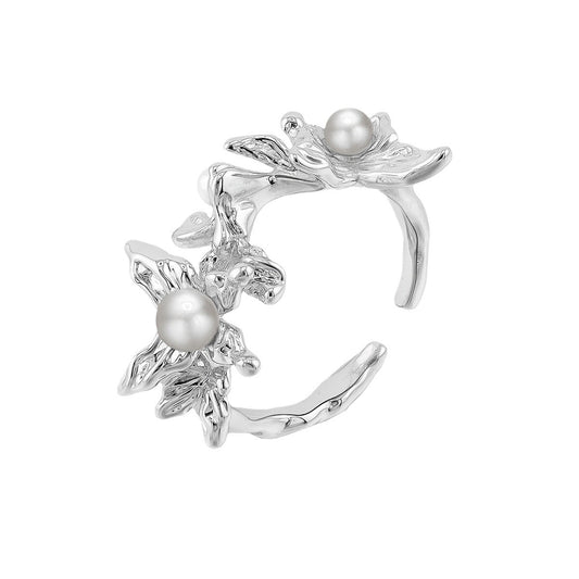 Pearl Core Butterfly Ring