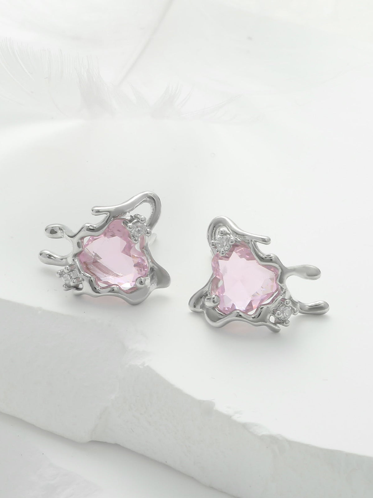 Blushborne Heart Melt Earrings