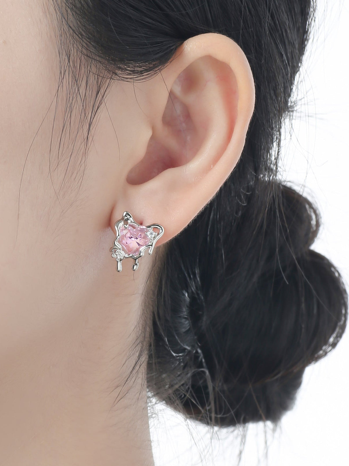 Blushborne Heart Melt Earrings
