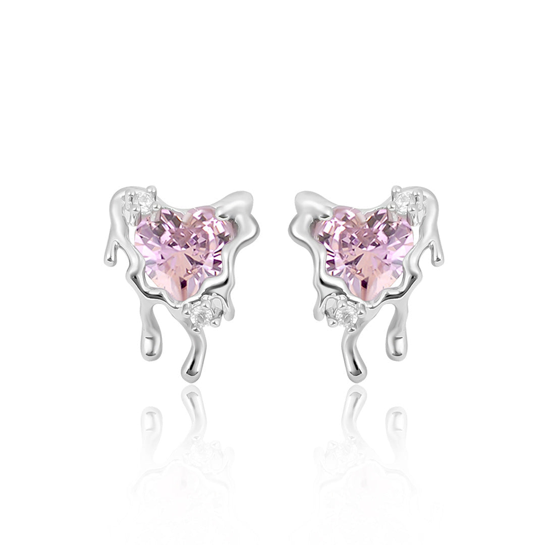 Blushborne Heart Melt Earrings